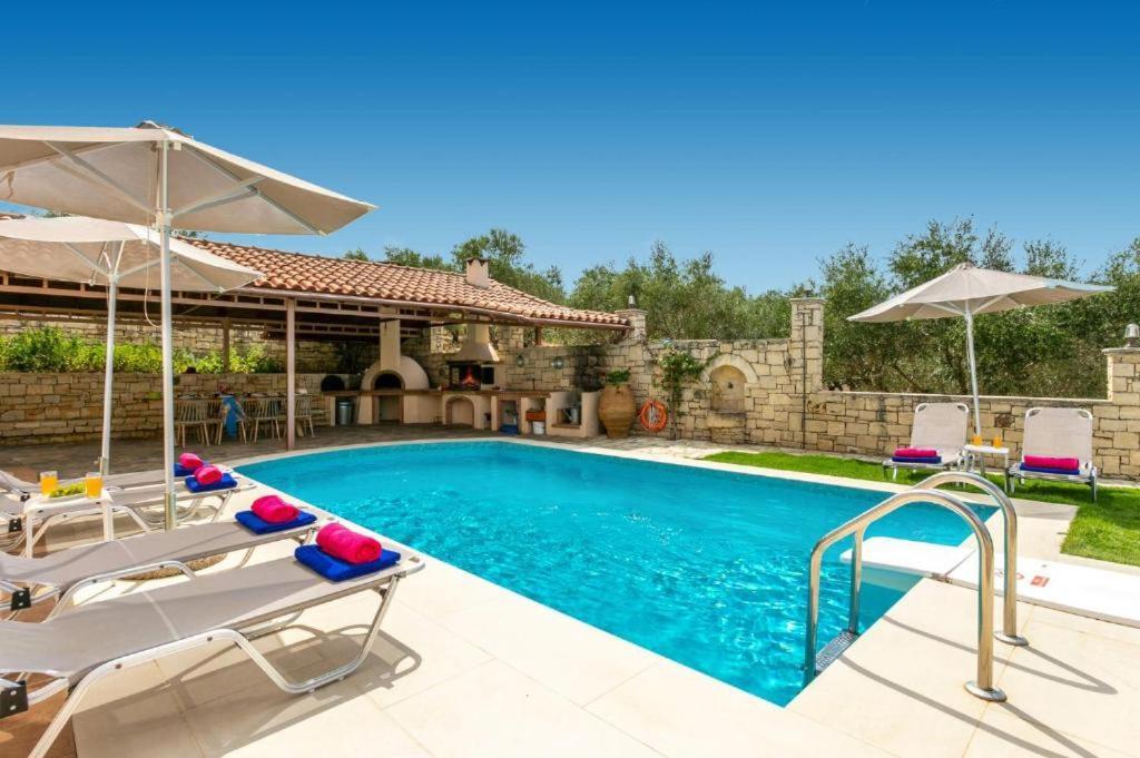 Villa Korini With Swimming Pool Achlades Ngoại thất bức ảnh