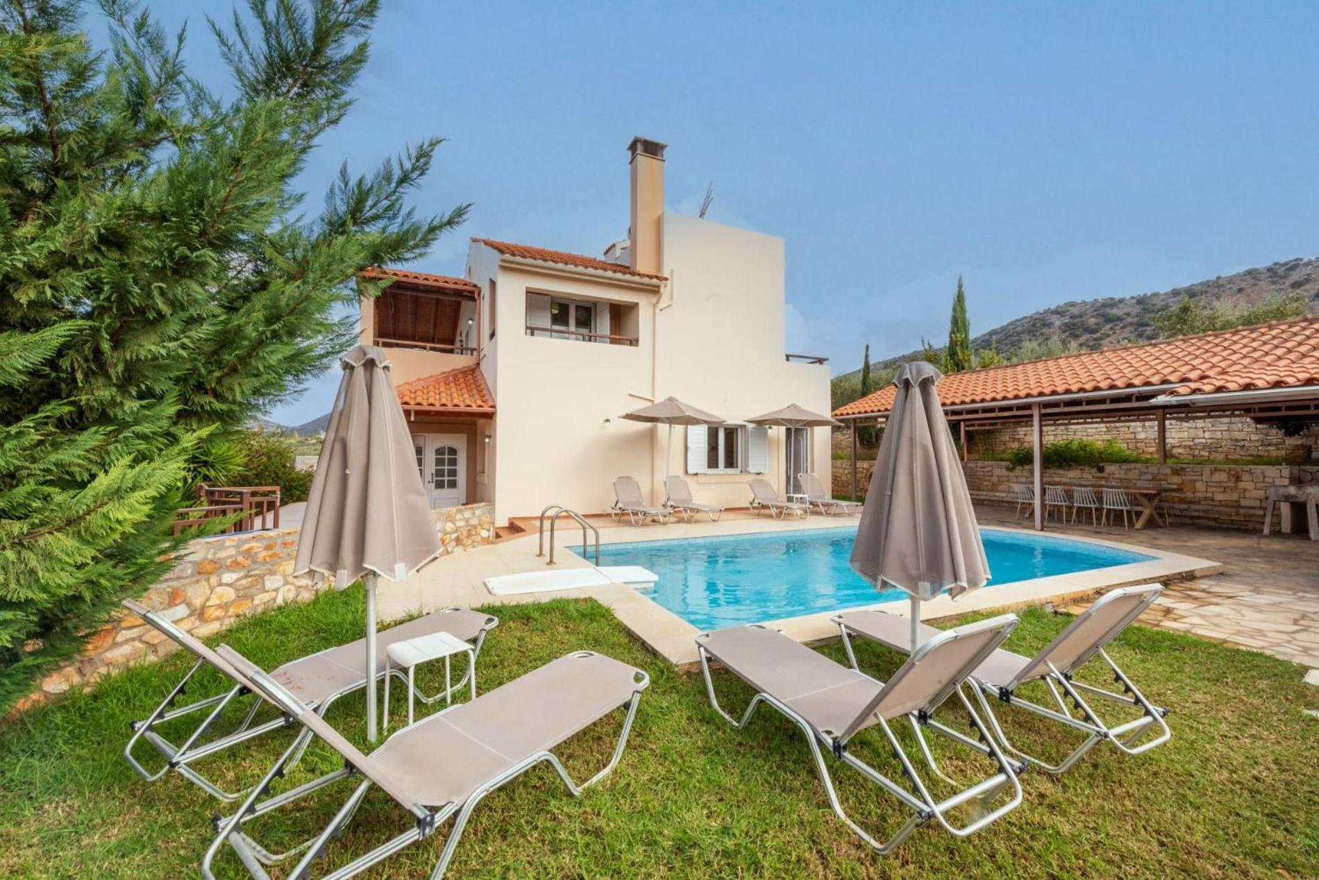 Villa Korini With Swimming Pool Achlades Ngoại thất bức ảnh